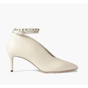 Jimmy Choo Leather ankle strap lark beige size 37 US 7